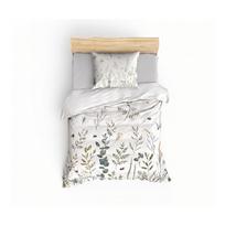 Baltos spalvos viengulė patalynė 200x140 cm Gardenia – Mijolnir