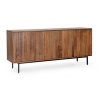 Natūralios spalvos iš mango masyvo šoninė spintelė 170x75x40 cm Tadita – Bizzotto