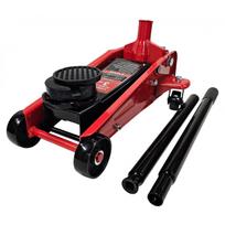 Hidraulinis domkratas su ratukais + 2 apsauginės gumos 3T 140-460mm SK3026