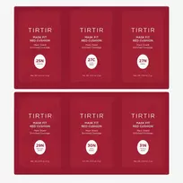 TIRTIR Mask Fit Red Cushion 25N-31N – makiažo pagrindo mėginėlių rinkinys