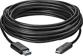 Kabelis USB Poly USB-A – USB-C 10 m Juodas (CBL USB 3.1 TYPE A TO C SLIM)
