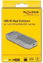 Kieszeń Delock DELOCK M.2 NVMe SSD Gehäuse USB 40Gbps - werkzeugfrei