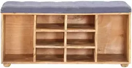 Koridoriaus suoliukas, 100x35x47cm, mango medienos masyvas