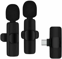 DA704 belaidis USB-C prisegamas mikrofonas, 2 vnt.