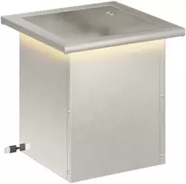 Sodo vazonas su LED Sidabrinė 30 x 30 x 30 cm