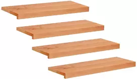 Laiptų pakopos 4 vnt. 70 x 25 x 2 cm Lakas Kietas bukas medis