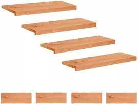 Laiptų pakopos 8 vnt. 70 x 25 x 2 cm Lakas Kietas bukas medis