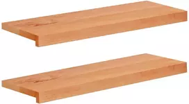 Laiptų pakopos 2 vnt. 70 x 25 x 2 cm Lakas Kietas bukas medis