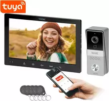 Orno MIDU, nuosavo namo vaizdo domofono rinkinys, 4 laidų, 10", Wi-Fi, jutiklinis skydelis, Full HD, RFID, juoda