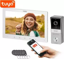 Orno MIDU, nuosavo namo vaizdo domofono rinkinys, 4 gyslų, 10", Wi-Fi, liečiamas skydelis, Full HD, RFID, baltas