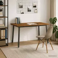 Gyvas kraštas valgomojo stalas 140 x 70 x 75 cm