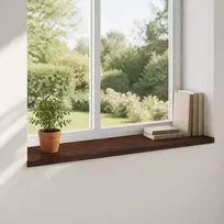 Langų palangės 2 vnt. Tamsiai rudas 160 x 40 x 2 cm