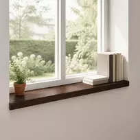 Langų palangės 2 vnt. Tamsiai rudas 100 x 25 x 2 cm