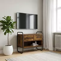 TV staliukas Televizoriaus spintelė 60 x 30 x 50 cm Dūminio ąžuolo