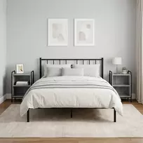 Šalia lovos spintelė 2 vnt. Pilka Sonoma 40 x 30 x 60 cm