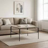 Šoninis stalas Sonoma ąžuolas 100 x 50 x 46 cm Apdirbta mediena