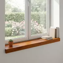 Langų palangės 2 vnt. Ruda 70 x 15 x 2 cm Kietas ąžuolo medis