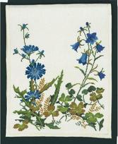 Clover Bluebells stalo takelio kryželiu siuvinėjimo rinkinys