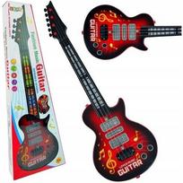 Qulki roko gitara vaikams šviečia groja stygomis instrumentas