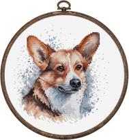 Luca-s Bc212 Welsh Corgi rinkinys su skaičiuotu kryželiu suaugusiems