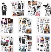Stray Kids lipdukų rinkinys, 16 vienetų Stray Kids lipdukų, kpop bts lipdukų paketas, Stray Kids albumo lipdukas, mini nuotraukų lipdukas, skirtas nešiojamam kompiuteriui, vandens buteliams, sąsiuviniui, šalmui, dviračiui