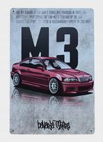 Metalinė / dekoratyvinė lentelė Bmw E46 M3 Bavaria Motors