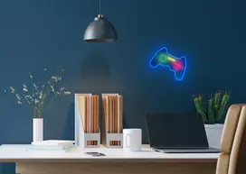 Activejet AJE-NEON PAD LED neoninė šviečianti dekoracija „Gamepad“, 3,2 W, USB