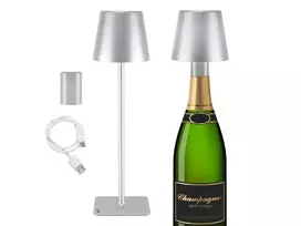 Beper Cristal P201UTP117 2-in-1 įkraunamas stalinis LED šviestuvas, 1,5 W, 110 lm, 3000/4000/6000 K, USB-C, IP44