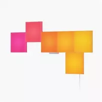 Nanoleaf Blocks Big Squares Starter Kit N8100K02-6BS išmaniųjų RGBW LED sieninių panelių rinkinys, 6 vnt., Wi-Fi, 16 mln.+ spalvų