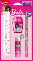 Mokyklinių reikmenų rinkinys Maped Barbie, 4 vnt.