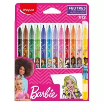 Flomasteriai Maped Barbie, 12 spalvų