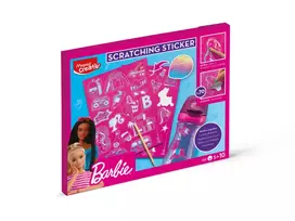 Kūrybinis lipdukų rinkinys Maped Creativ Barbie Scratching Stickers