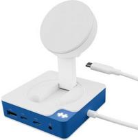 Hyper HyperDrive Flex MagCharge USB-C Hub, White/Blue | HD8100BUGL | HDMI ports quantity 1 HD8100BUGL | 1220000630710