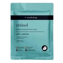 MASKOLOGY, RETINOL Professional Sheet Mask Lakštinė veido kaukė su retinoliu, 22ml