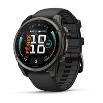 Garmin fēnix 9 47 mm Carbon Grey DLC Titanium/Black Silicone Sportinis išmanusis laikrodis