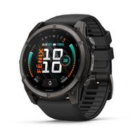 Garmin fēnix 9 51 mm Carbon Grey DLC Titanium/Black Silicone Sportinis išmanusis laikrodis