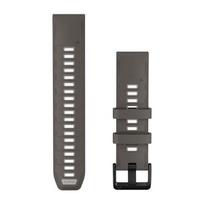 Garmin QuickFit 22 Watch Band Pebble Grey / Silver Grey Silicone Laikrodžio dirželis