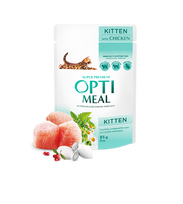 Optimeal™ Visavertis konservuotas ėdalaskačiukams su vištiena 0,85g