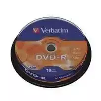 DVD-R 4.7GB 16X 10pack matte silver/AZO cake box