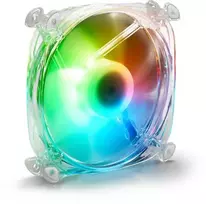 "120mm Sharkoon SHARK Disc PWM RGB Fan (transparent, 120 mm)"