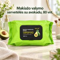 Drėgnos makiažo valymo servetėlės 80 vnt. TR2296B