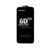 Full Glue 6D Grūdintas apsauginis stiklas Xiaomi modeliui REDMI NOTE 10 PRO/NOTE 10 PRO MAX juodas