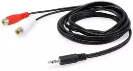 Jack 3.5mm to 2x RCA 2.5 m Black (147093)