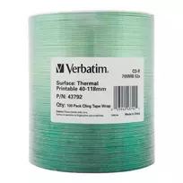 CD-R 700MB 52x Thermal Printable 100 pcs 43792