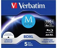 M-DISC BD-R 100GB 4x Printable Jewel Case 5