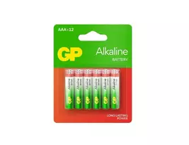 Elementai GP ALKALINE AAA/LR03, 12 vnt.