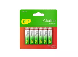 Elementai GP ALKALINE AA/LR06, 12 vnt.