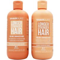Hairburst Longer Stronger Hair Dry & Damaged Set rinkinys sausiems / pažeistiems plaukams (šampūnas, 350 ml + kondicionierius, 350 ml)