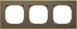 3-gang frame, 8573 OE, gold, Sky Niessen 2CLA857300A1201 | 8427238166704