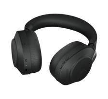 Jabra Evolve2 85 UC Stereo Belaidės/Laidinės ausinės, Bluetooth, 3.5mm jack, USB-A, Desk Stand, Juod
